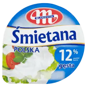 Mlekovita Śmietana Polska gęsta 12% 200 g