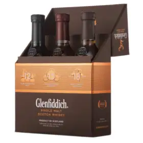Glenfiddich Single Malt Scotch Whisky 3 x 200 ml