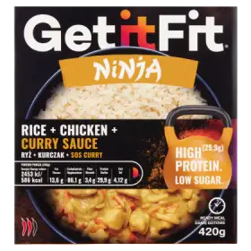 Get it Fit Ninja Ryż + kurczak + sos curry 420 g