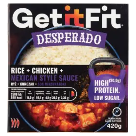 Get it Fit Desperado Ryż + kurczak + sos meksykański 420 g