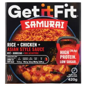 Get it Fit Samurai Ryż + kurczak + sos azjatycki 420 g