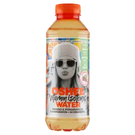 Oshee Vitamin Isotonic Water Napój niegazowany mango & pomarańcza & kardamon + schisandra 555 ml