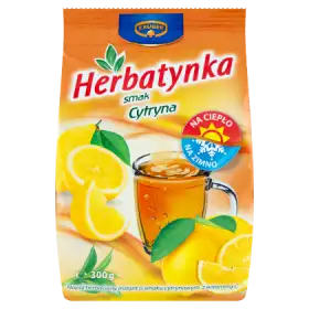 Krüger Herbatynka Napój herbaciany smak cytryna 300 g