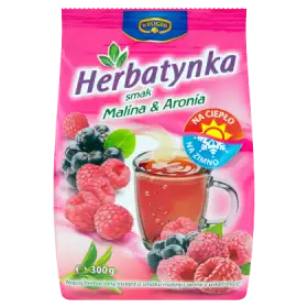 Krüger Herbatynka Napój herbaciany smak malina & aronia 300 g