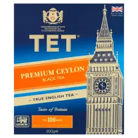 TET Premium Ceylon Herbata czarna 200 g (100 x 2 g)