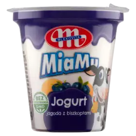 Mlekovita MiaMu Jogurt jagoda z biszkoptami 125 g