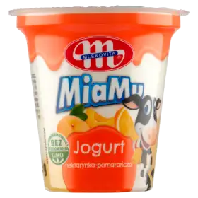 Mlekovita MiaMu Jogurt nektarynka-pomarańcza 125 g