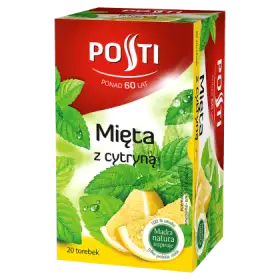 Posti Mięta z cytryną Herbatka ziołowo-owocowa 30 g (20 torebek)