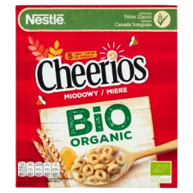 Nestlé Cheerios Miodowy Bio Organic Płatki śniadaniowe 210 g