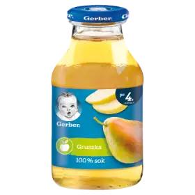 Gerber Sok 100% gruszka dla niemowląt po 4. miesiącu 200 ml