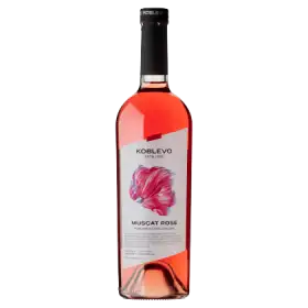 Koblevo Muscat Rose Wino różowe półsłodkie ukraińskie 0,75 l
