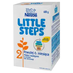 LITTLE STEPS 2 Mleko następne w proszku dla niemowląt powyżej 6. miesiąca 600 g (2 x 300 g)