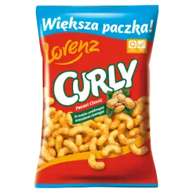 Lorenz Curly Chrupki kukurydziane ze świeżo zmielonymi orzeszkami ziemnymi 150 g