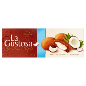 Bogutti La Gustosa Kruche ciasteczka z kremem o smaku kokosowym 150 g