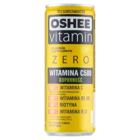 Oshee Vitamin Zero Odporność Napój gazowany o smaku grejpfrutowym 250 ml