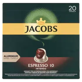 Jacobs Espresso Intenso Kawa mielona w kapsułkach 104 g (20 sztuk)