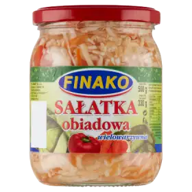 Finako Sałatka obiadowa wielowarzywna 500 g