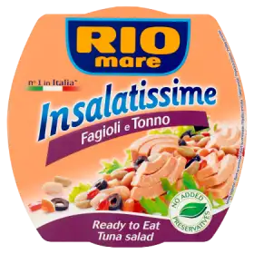 Rio Mare Insalatissime Fagioli e Tonno Gotowe danie z warzyw i tuńczyka 160 g