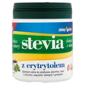 Zielony listek Słodzik stołowy Stevia z erytrytolem 140 g
