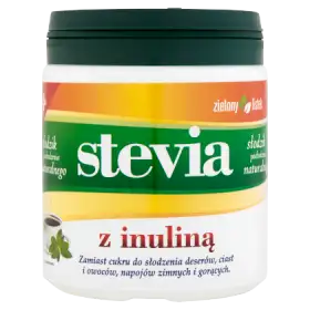 Zielony listek Słodzik stołowy Stevia z inuliną 140 g