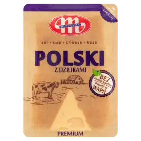 Mlekovita Ser Polski z dziurami premium plastry 500 g