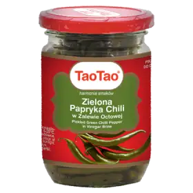 Tao Tao Zielona papryka chili w zalewie octowej 200 g