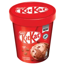 KitKat Lody kakaowe i lody o smaku ciasteczkowym z kawałkami wafli w czekoladzie 480 ml