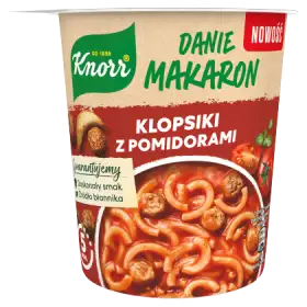 Knorr Danie makaron klopsiki z pomidorami 63 g