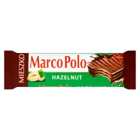 Mieszko Marco Polo Hazelnut Wafelek przekładany kremem orzechowym w czekoladzie mlecznej 34 g