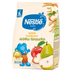 Nestlé Kaszka ryżowa bezmleczna jabłko gruszka dla niemowląt po 6. miesiącu 180 g