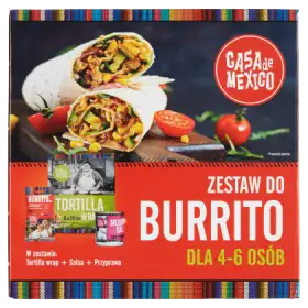 Casa de Mexico Zestaw do Burrito dla 4-6 osób