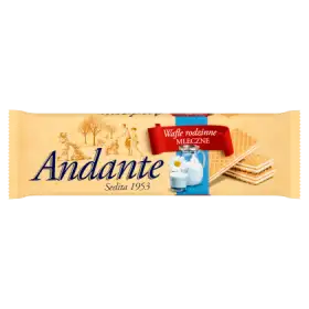 Andante Wafle rodzinne mleczne 130 g
