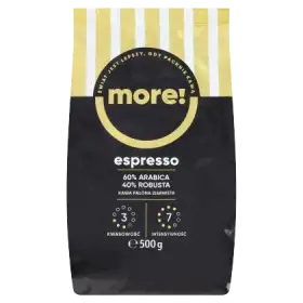 More! Espresso Kawa palona ziarnista 500 g