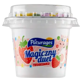 Magiczny duet Jogurt truskawkowy z drażami