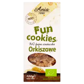 Ania Fun Cookies Bio fajne ciasteczka orkiszowe 120 g