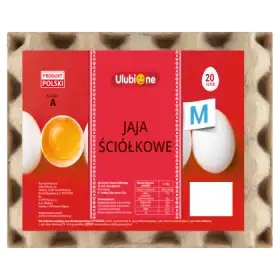 Jaja ściółkowe M 20 sztuk