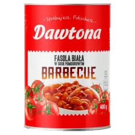 Dawtona Fasola biała w sosie pomidorowym barbecue 400 g