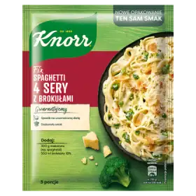 Knorr Fix spaghetti 4 sery z brokułami 43 g
