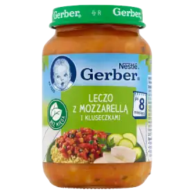 Gerber Leczo z mozzarellą i kluseczkami po 8 miesiącu 190 g