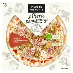 Proste Historie z Pieca Kamiennego Pizza z soczystą wieprzowiną i jalapeño 320 g