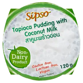 Sipso Pudding z tapioką i mleczkiem kokosowym 120 g