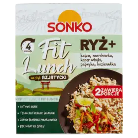Sonko Fit Lunch Ryż + kasza marchewka koper włoski papryka kozieradka 160 g