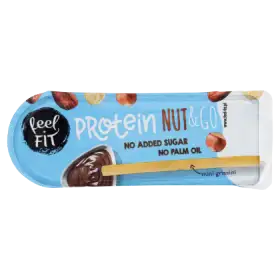 Feel Fit Protein Nut & Go Proteinowy krem z orzechami laskowymi i z mini grissini 25 g