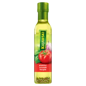Kujawski Olej rzepakowy z pierwszego tłoczenia z pomidorami czosnkiem i bazylią 250 ml