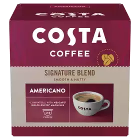 COSTA COFFEE Signature Blend Americano Kawa w kapsułkach 121,6 g (16 x 7,6 g)
