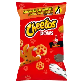 Cheetos Paws Chrupki kukurydziane o smaku ketchup 145 g