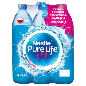 Nestlé Pure Life Woda źródlana niegazowana 6 x 1,5 l