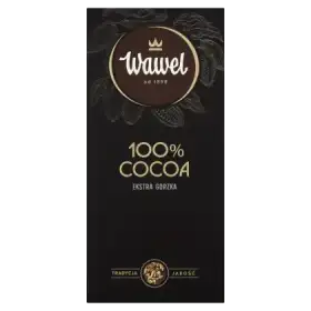 Wawel Tabliczka ekstra gorzka 100 % cocoa 80 g