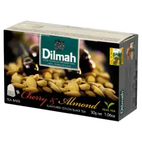 Dilmah Cherry & Almond Cejlońska czarna herbata 30 g (20 x 1,5 g)