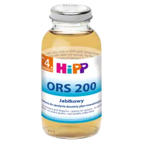 HiPP ORS 200 Gotowy do spożycia doustny płyn nawadniający po 4. miesiącu jabłkowy 0,2 l